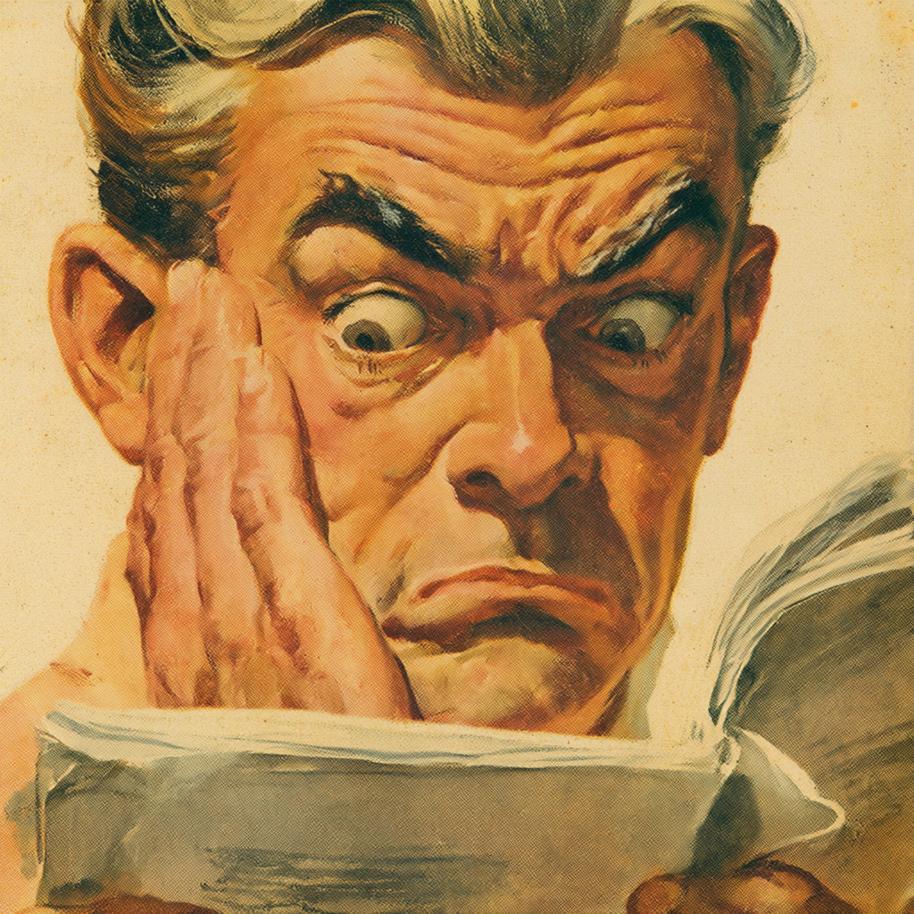 A horrified reader